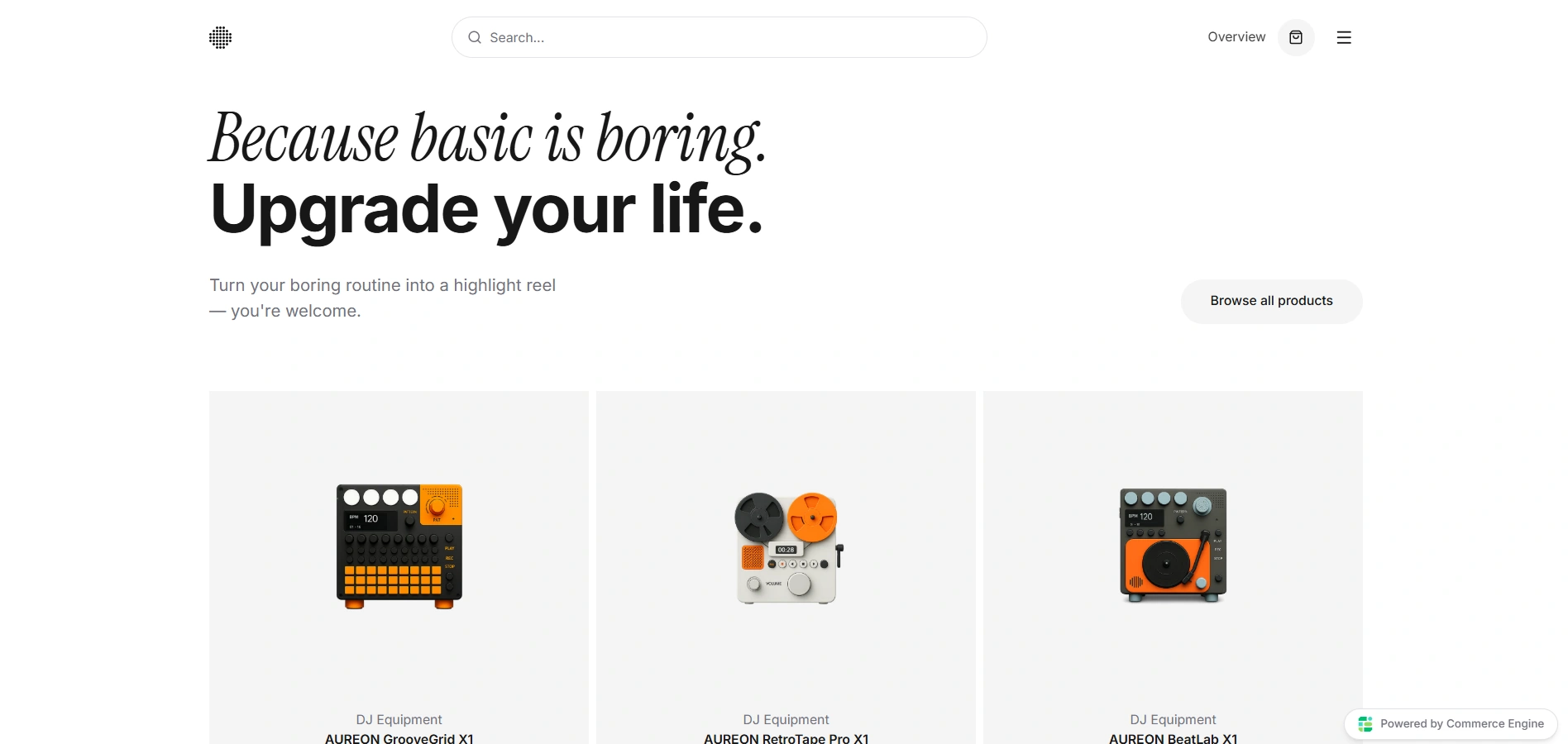 Little Things storefront — electronics & lifestyle template preview