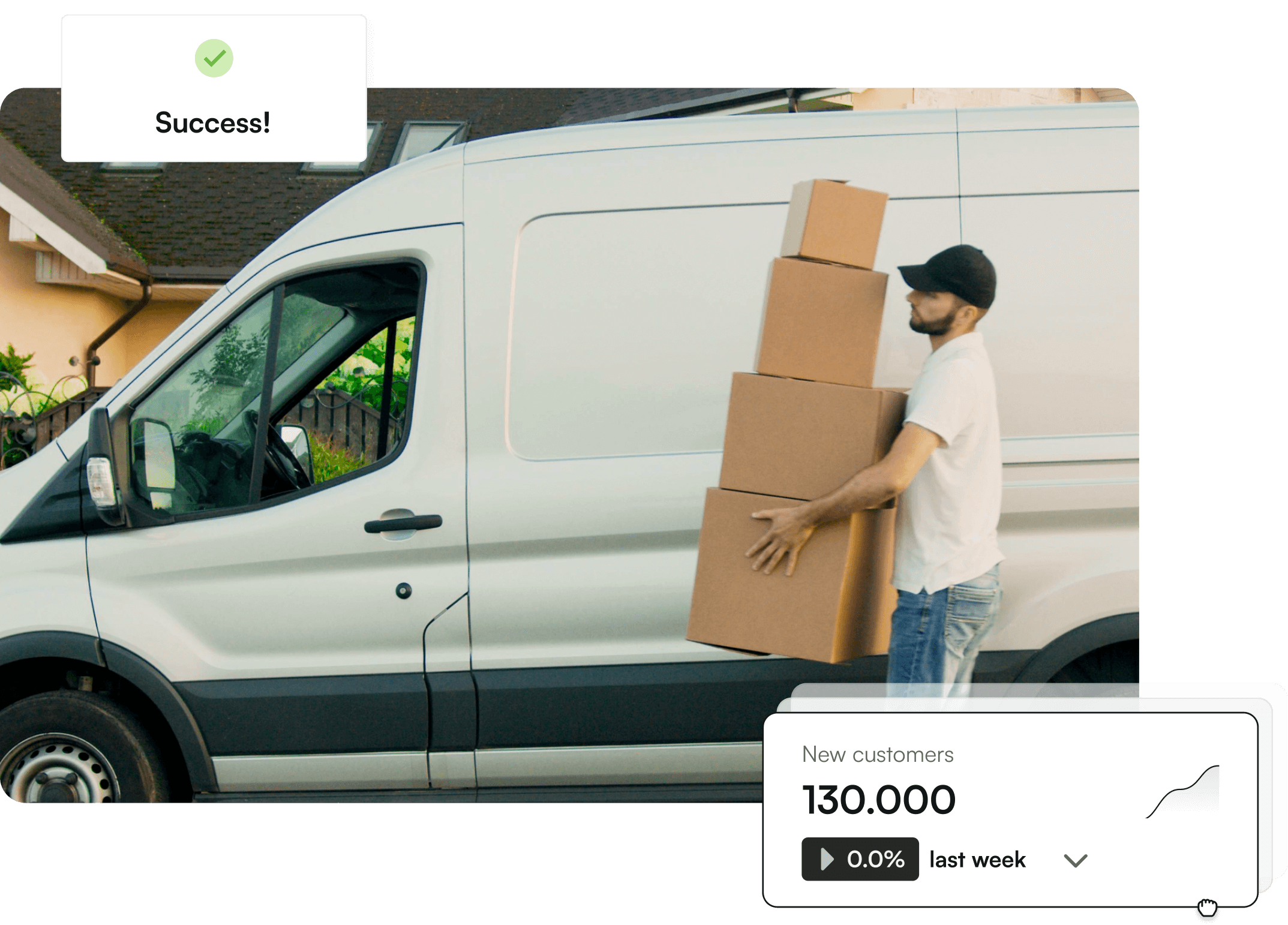 A 3D illustration of a trophy with stars, representing a customer loyalty program and rewards.